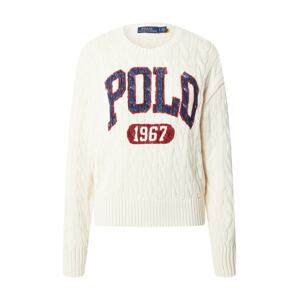 Polo Ralph Lauren Svetr  krémová / námořnická modř / červená třešeň