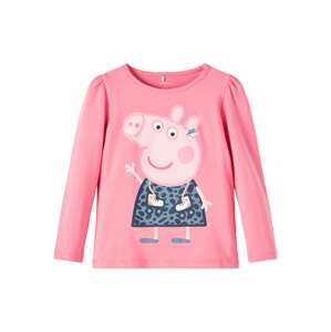 NAME IT Tričko 'Jimina Peppapig'  antracitová / růžová / růže / bílá