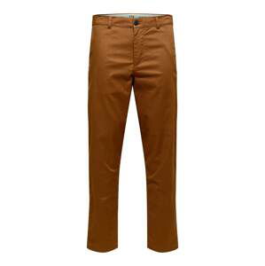 SELECTED HOMME Chino kalhoty 'Repton'  karamelová