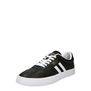 Polo Ralph Lauren Tenisky 'COURT VLC-SNEAKERS-LOW TOP LAC'  zlatá / černá / bílá