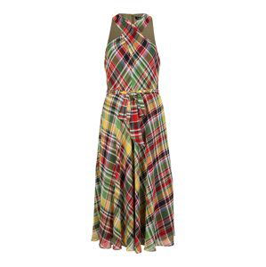Lauren Ralph Lauren Letní šaty 'HINZEE'  limone / trávově zelená / ohnivá červená / bílá