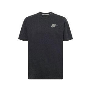 Nike Sportswear Tričko  černá / stříbrná