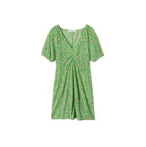 MANGO Letní šaty 'SALITO'  zelená / pastelově zelená / oranžová / pink