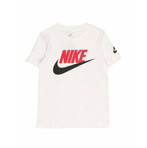 Nike Sportswear Tričko 'FUTURA EVERGREEN'  bílá / červená / černá