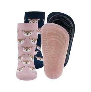EWERS Ponožky 'SoftStep'  námořnická modř / starorůžová / bílá / sépiová