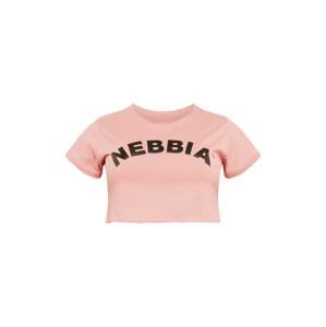 NEBBIA Funkční tričko  starorůžová / černá