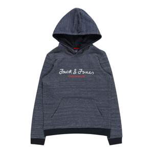 Jack & Jones Junior Mikina 'BERG '  námořnická modř / červená / bílá