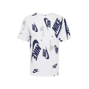 Nike Sportswear Tričko  námořnická modř / bílá