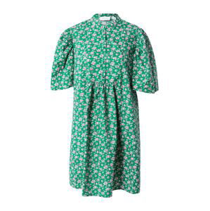 VILA Košilové šaty 'FURA'  zelená / pink