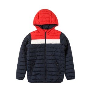 Jack & Jones Junior Přechodná bunda 'WING'  námořnická modř / červená / bílá