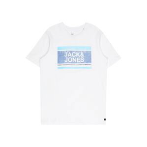 Jack & Jones Junior Tričko 'BRYAN'  námořnická modř / indigo / světlemodrá / bílá