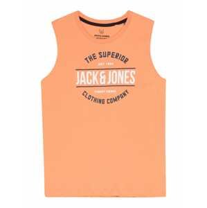 Jack & Jones Junior Tričko 'BRAT'  oranžová / bílá / marine modrá