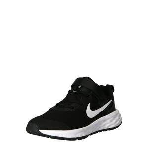 NIKE Sportovní boty 'Revolution 6'  černá / bílá