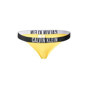 Calvin Klein Swimwear Spodní díl plavek  žlutá / černá / bílá