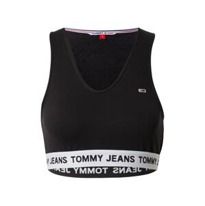 Tommy Jeans Top  červená / černá / bílá