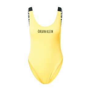 Calvin Klein Swimwear Plavky  žlutá / černá / bílá