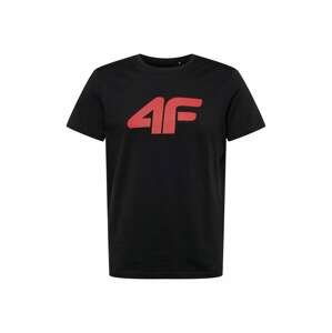 4F Funkční tričko  černá / červená