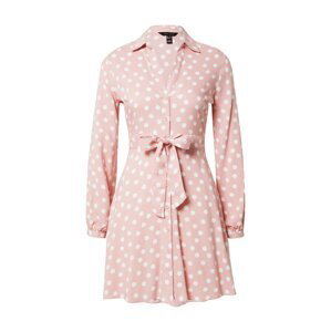 NEW LOOK Košilové šaty  růžová / bílá