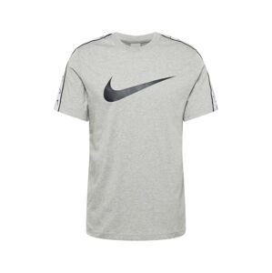 Nike Sportswear Funkční tričko  šedý melír / černá / bílá