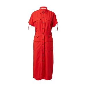 ESPRIT Košilové šaty  oranžově červená