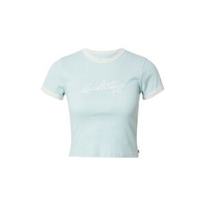 LEVI'S Tričko 'GRAPHIC RINGER MINI TEE BLUES'  světlemodrá / bílá