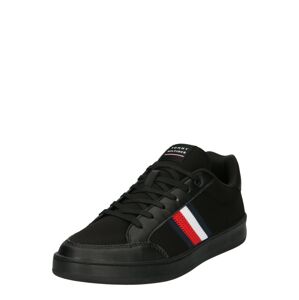 TOMMY HILFIGER Tenisky  černá / bílá / červená / námořnická modř