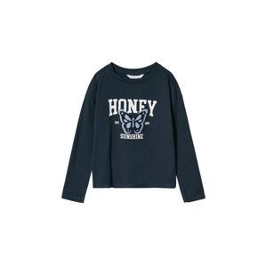 MANGO KIDS Tričko 'HONEY'  námořnická modř / fialová / bílá