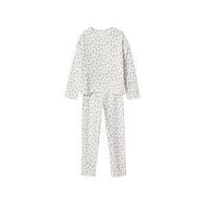 MANGO KIDS Pyžamo 'Provenza'  tmavě zelená / starorůžová / offwhite