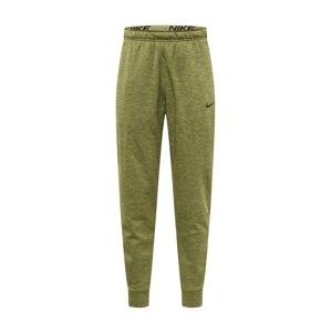 NIKE Sportovní kalhoty  zelená / černá