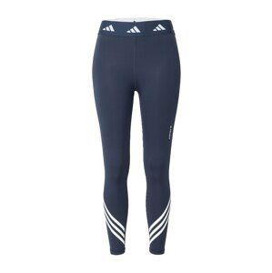 ADIDAS PERFORMANCE Sportovní kalhoty  noční modrá / bílá