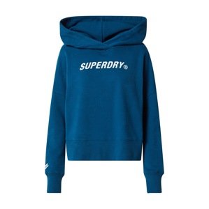 Superdry Mikina  petrolejová / bílá