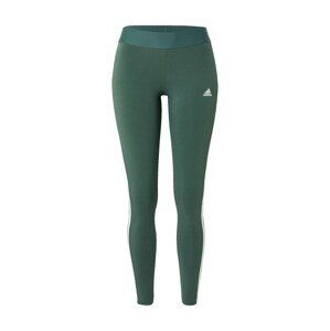 ADIDAS SPORTSWEAR Sportovní kalhoty  tmavě zelená / bílá