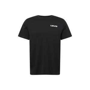 LEVI'S Tričko 'GRAPHIC CREWNECK TEE BLACKS'  červená / černá / bílá