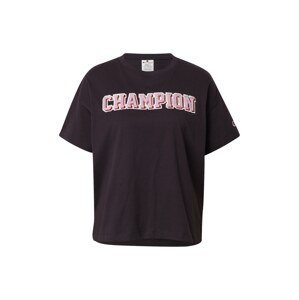 Champion Authentic Athletic Apparel Tričko  černá / bílá / růžová / malinová