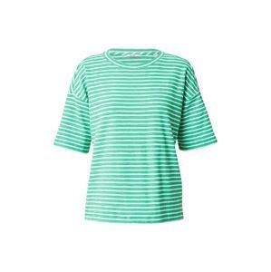 ESPRIT Tričko  trávově zelená / bílá