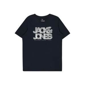 Jack & Jones Junior Tričko 'Booster'  námořnická modř / bílá