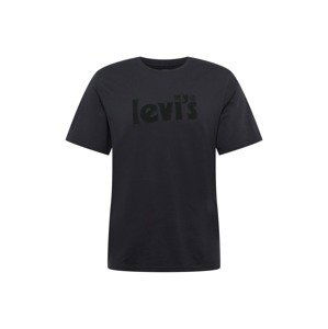 LEVI'S Tričko 'SS RELAXED FIT TEE BLACKS'  černá / černý melír