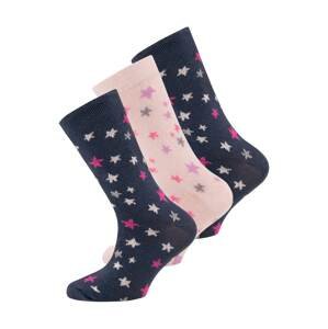 EWERS Ponožky  marine modrá / stříbrně šedá / pitaya / pastelově růžová