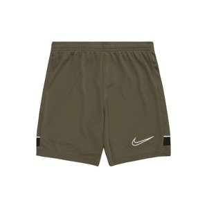 NIKE Sportovní kalhoty  olivová / černá / bílá