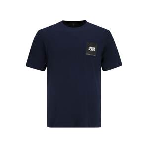 Jack & Jones Plus Tričko 'Lock'  modrá / námořnická modř / černá / bílá