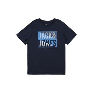 Jack & Jones Junior Tričko 'SCOTT'  modrá / námořnická modř / šedá / bílá