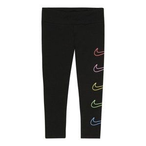 Nike Sportswear Legíny  černá / lososová / žlutá / světlemodrá