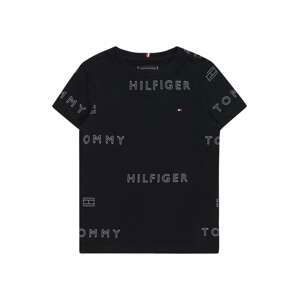 TOMMY HILFIGER Tričko  tmavě modrá / bílá