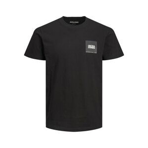 Jack & Jones Plus Tričko 'Lock'  šedá / černá / bílá