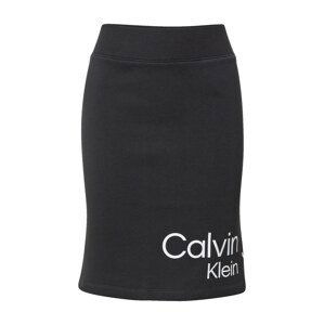 Calvin Klein Jeans Sukně  černá / bílá