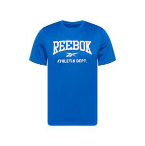 Reebok Sport Funkční tričko  modrá / bílá