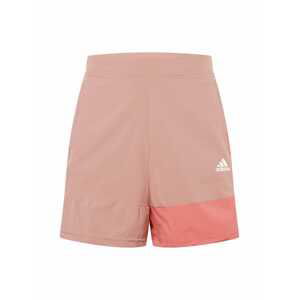 ADIDAS SPORTSWEAR Sportovní kalhoty  cappuccino / světle růžová / bílá