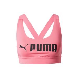 PUMA Sportovní podprsenka  světle růžová / černá