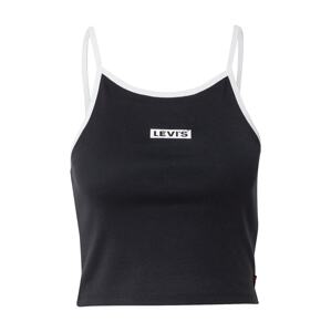 LEVI'S Top 'GRAPHIC MAZZY TANK BLACKS'  černá / bílá