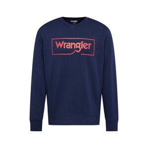 WRANGLER Mikina  námořnická modř / červená